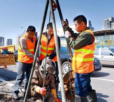 下水道清潔作業(yè)過程中防墜器的應用
